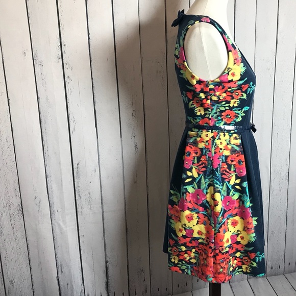 Fun Candies Blue and Multi Colored Dress - Picture 3 of 8